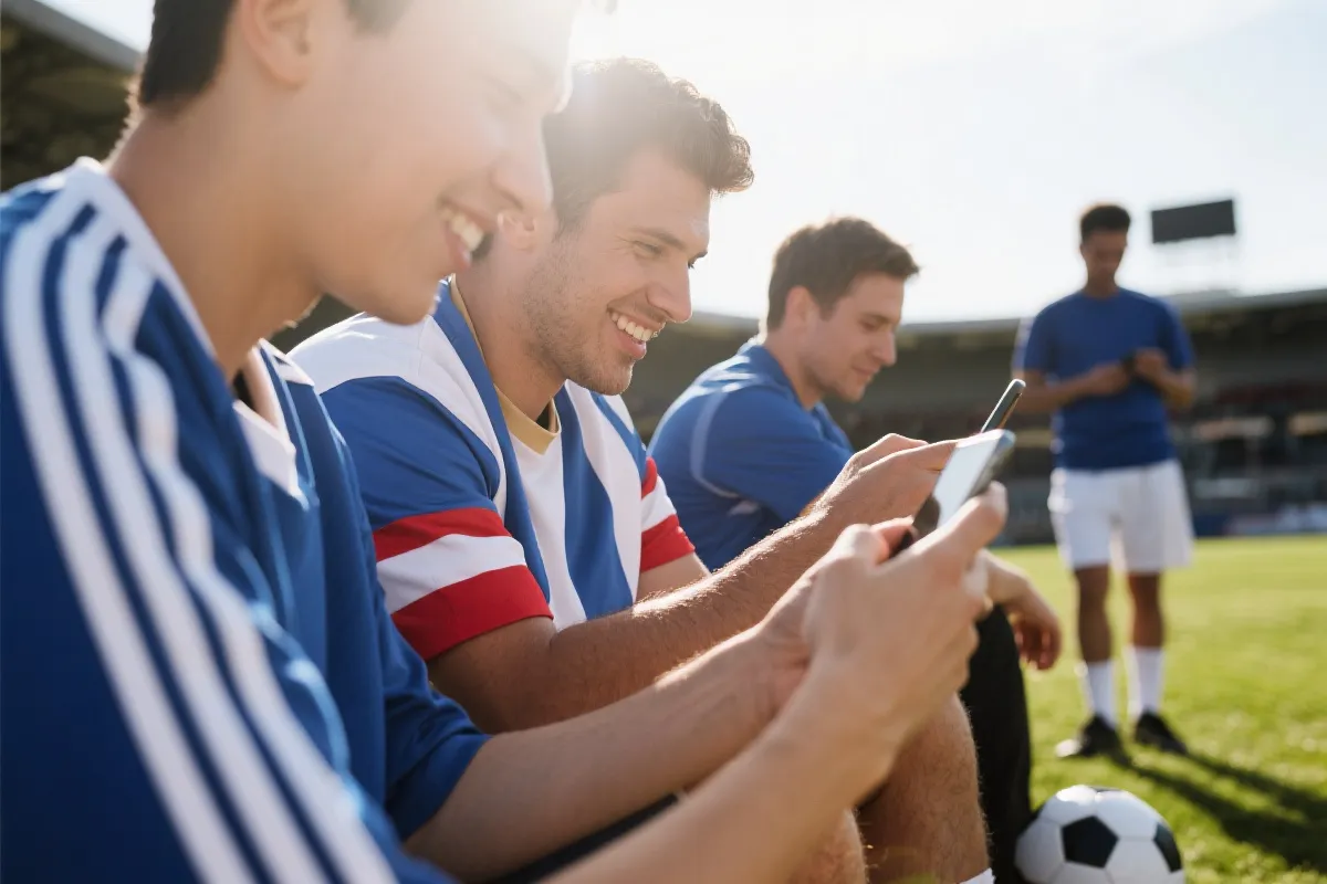 球迷查看赛程与提醒的场景示意